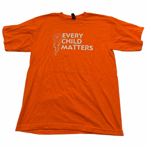 Every Child Matters Indigenous Orange Shirt Day Graphic T-Shirt Size 18/20 XL